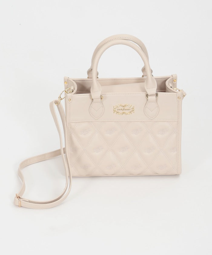 Rose Motif Quilted Bag