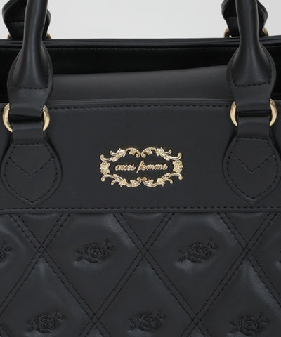 Rose Motif Quilted Bag