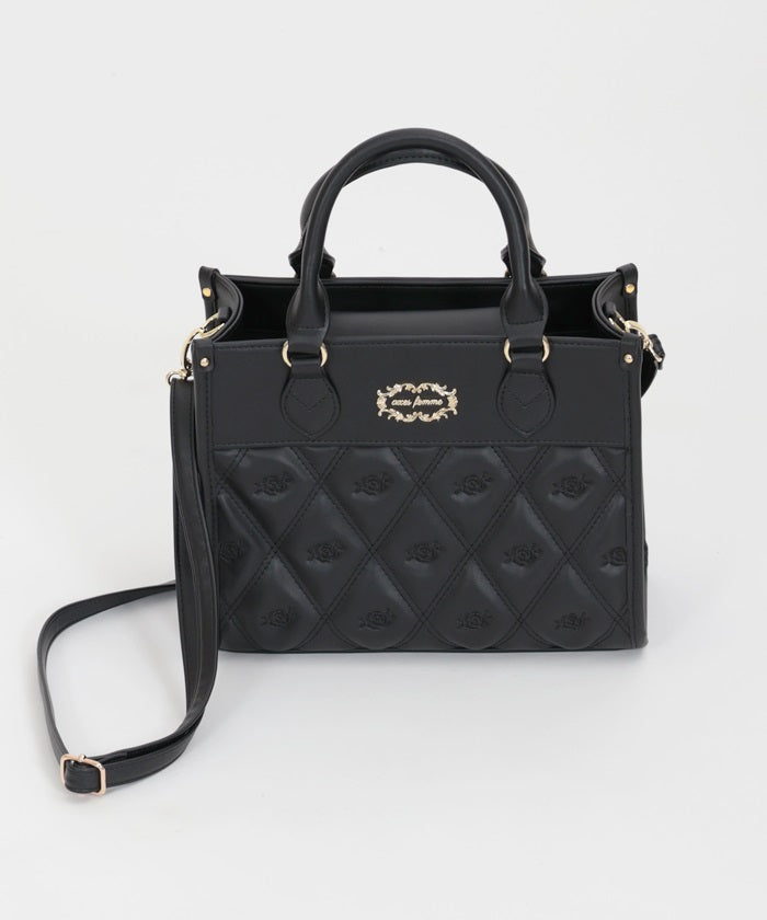 Rose Motif Quilted Bag