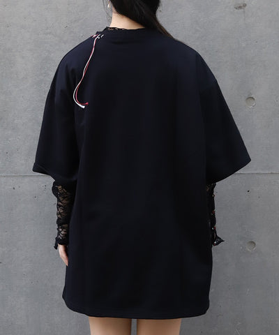Fox Mask Logo Print Short Sleeve T-Shirt