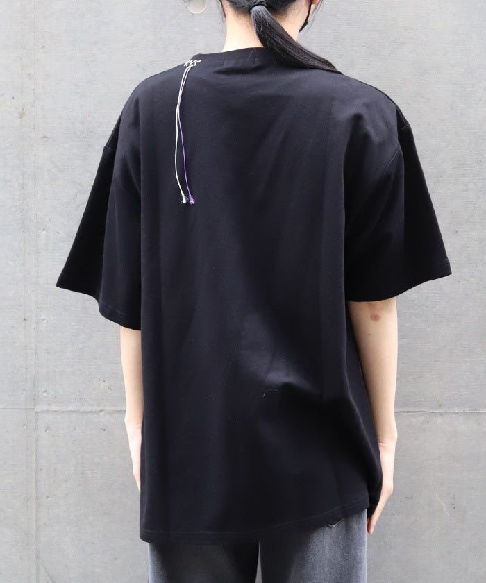 Fox Mask Logo Print Short Sleeve T-Shirt