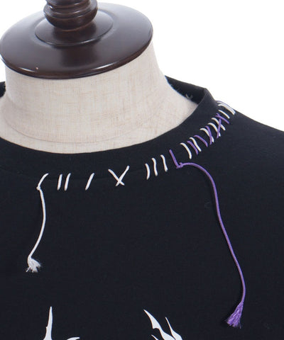 Fox Mask Logo Print Short Sleeve T-Shirt