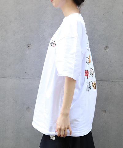 Japanese Mask Back Print T-Shirt