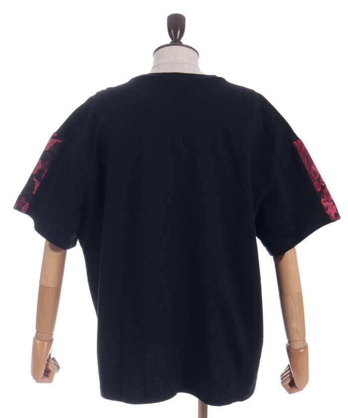 Dragon & Yin-Yang Symbol Print T-Shirt