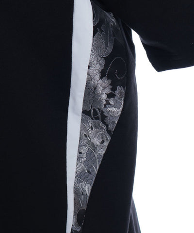 Dragon & Yin-Yang Symbol Print T-Shirt