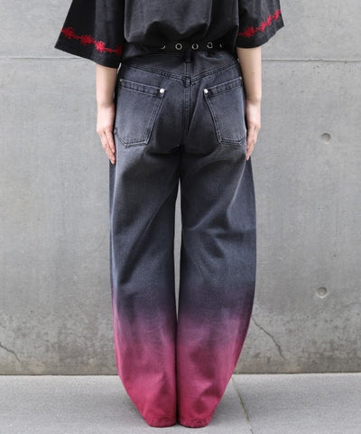 Gradient Dyed Denim Pants