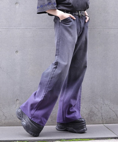 Gradient Dyed Denim Pants