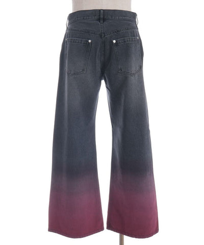 Gradient Dyed Denim Pants