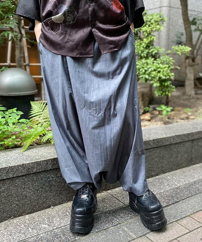 Kasuri Striped Samurai Pants