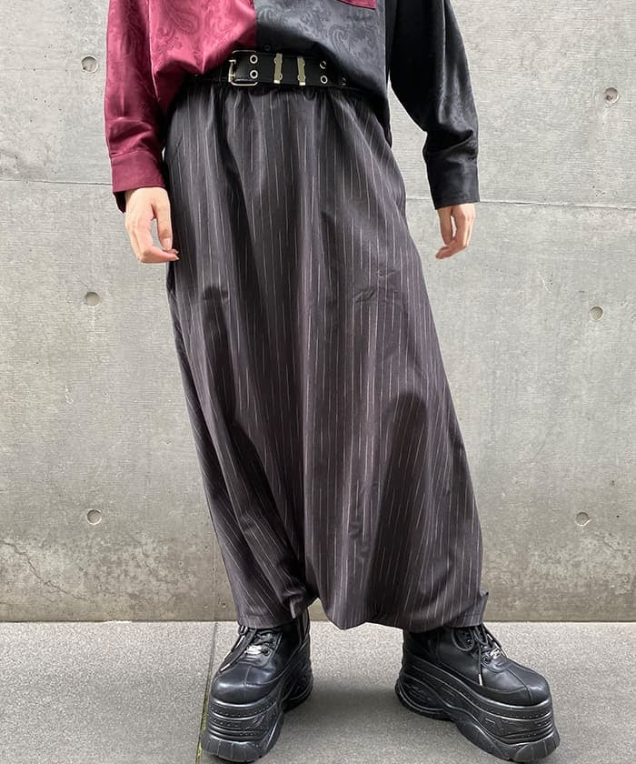ムツマル Kasuri Striped Samurai Pants (Time-limited Price) – axes femme