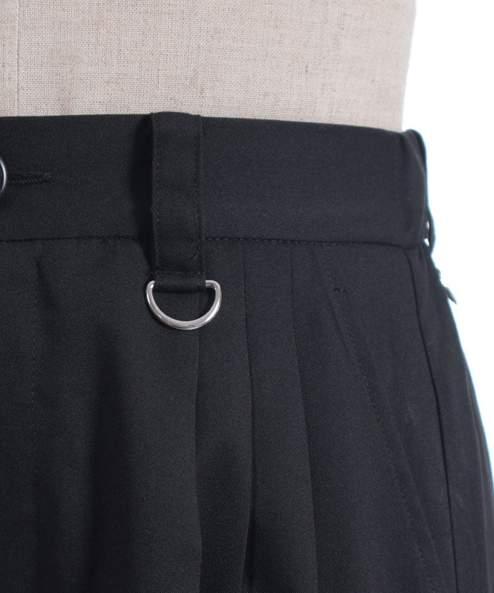 Arabesque Pattern Jacquard Zip Pants