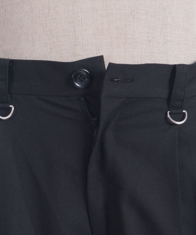 Arabesque Pattern Jacquard Zip Pants