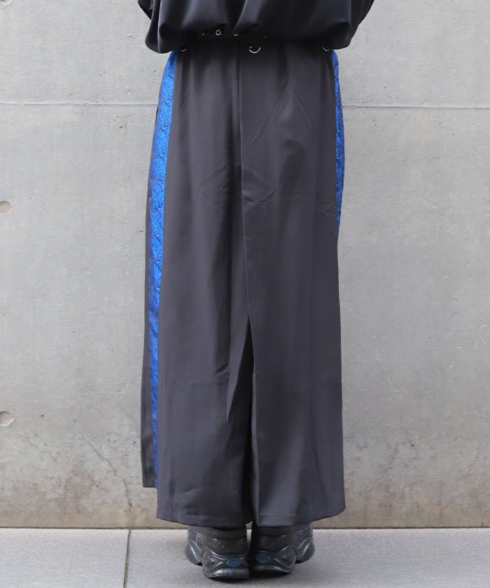 Jacquard Panel Hakama Pants