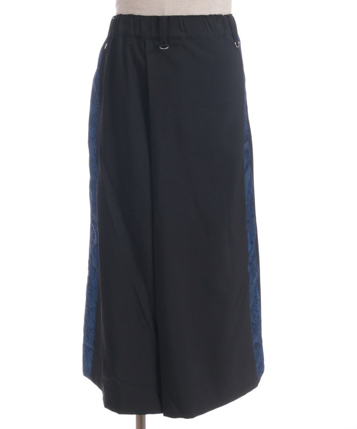 Jacquard Panel Hakama Pants