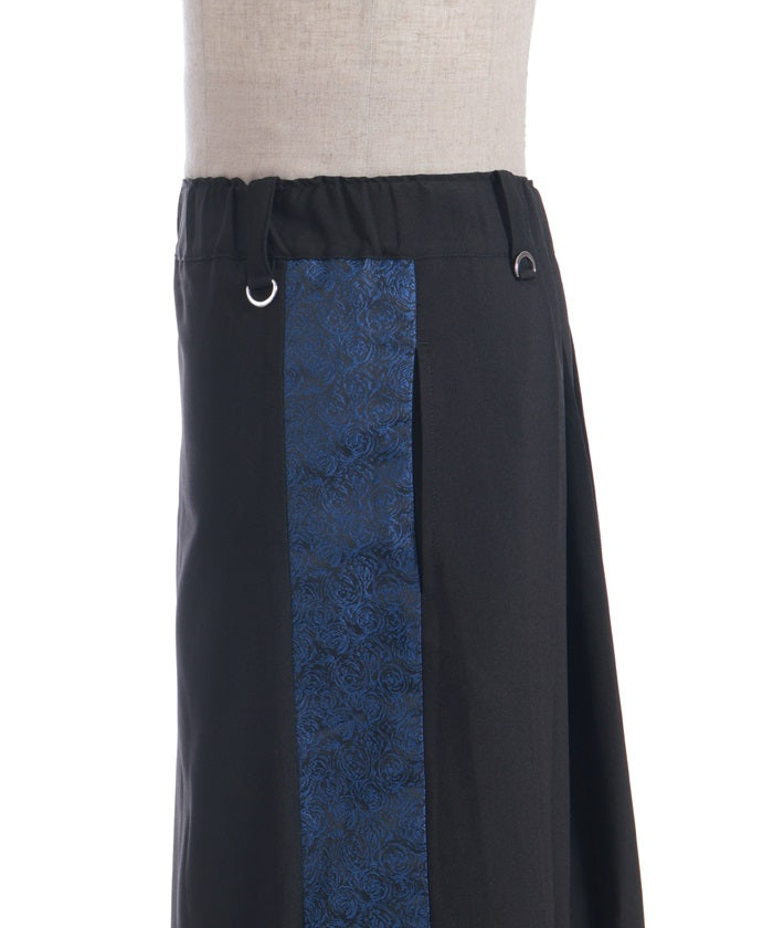 Jacquard Panel Hakama Pants