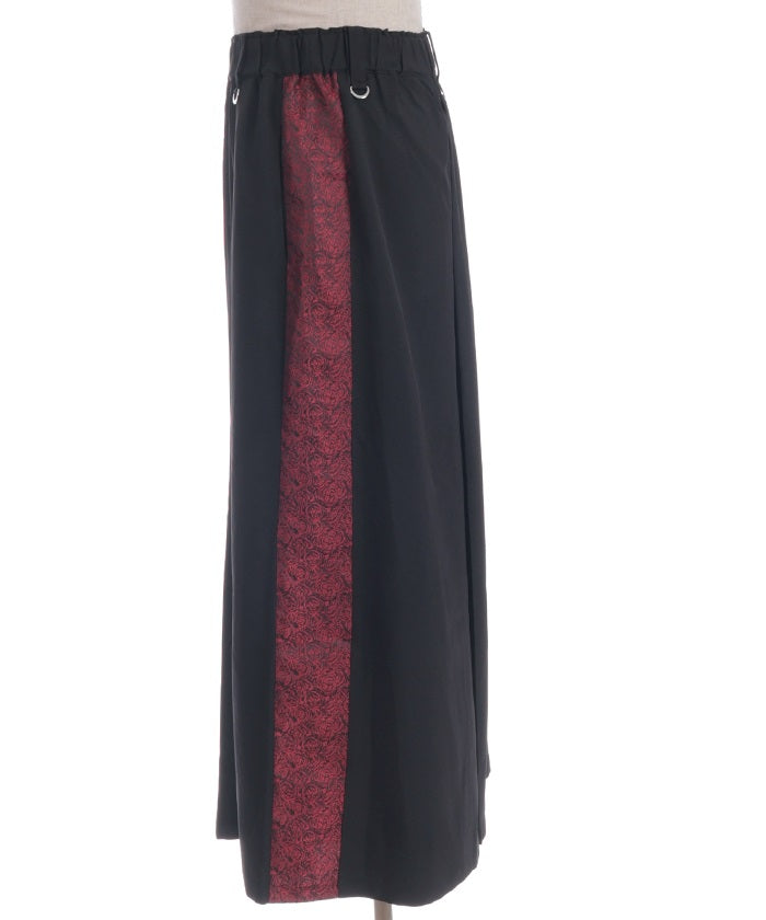 Jacquard Panel Hakama Pants