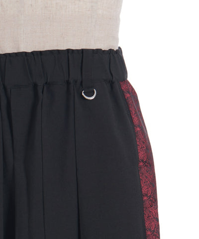 Jacquard Panel Hakama Pants