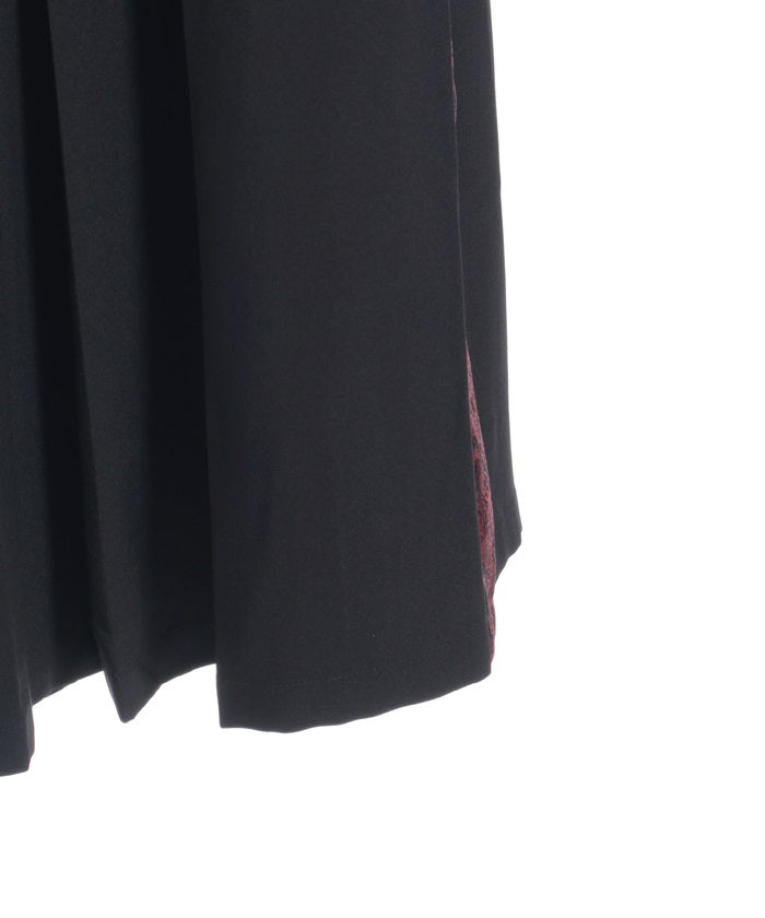 Jacquard Panel Hakama Pants