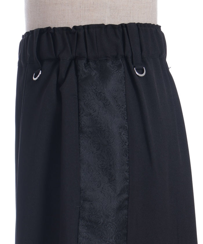 Jacquard Panel Hakama Pants