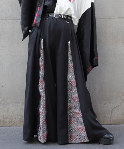 Namimaku Jacquard Zip Hakama Pants