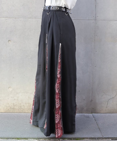 Namimaku Jacquard Zip Hakama Pants