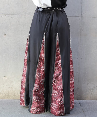 Namimaku Jacquard Zip Hakama Pants