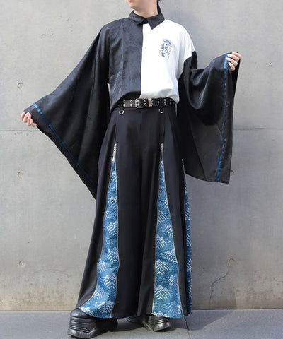 Namimaku Jacquard Zip Hakama Pants