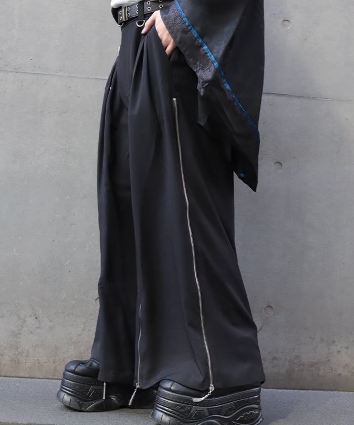 Namimaku Jacquard Zip Hakama Pants