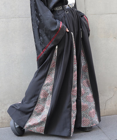 Namimaku Jacquard Zip Hakama Pants