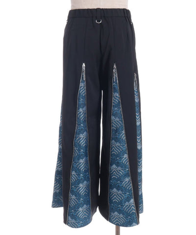 Namimaku Jacquard Zip Hakama Pants