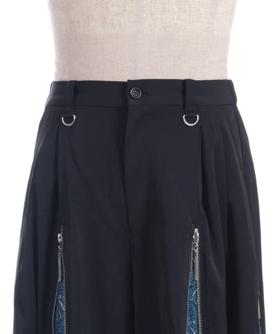 Namimaku Jacquard Zip Hakama Pants