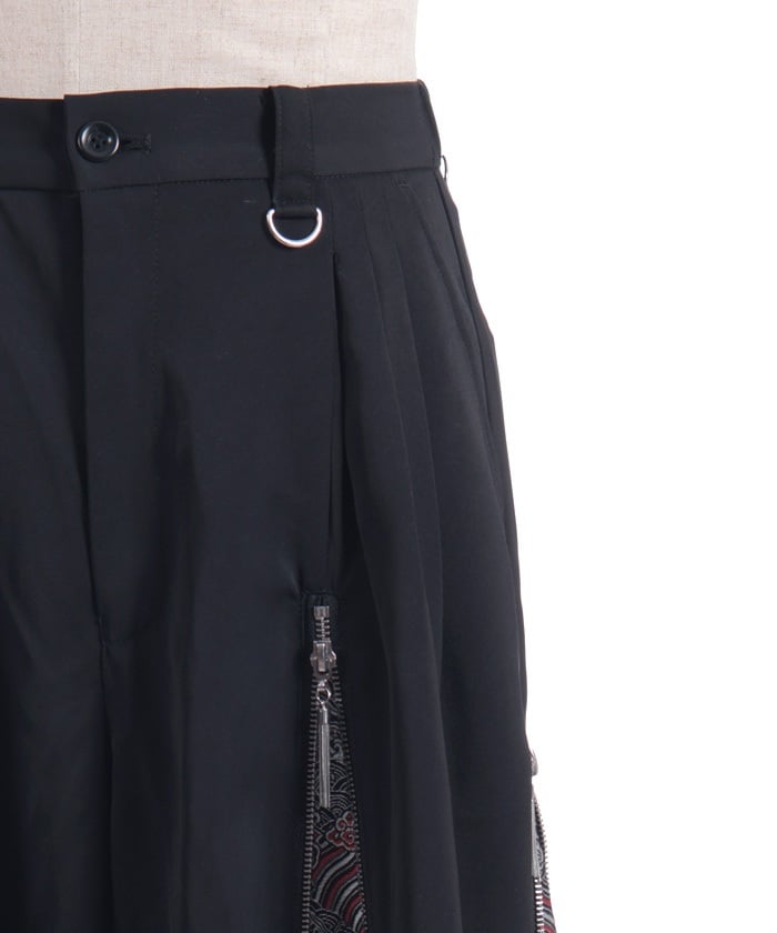 Namimaku Jacquard Zip Hakama Pants