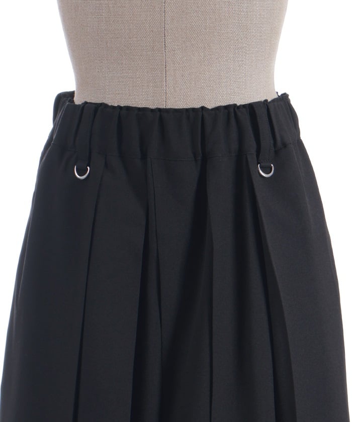 Lotus Embroidery Pleated Hakama Pants