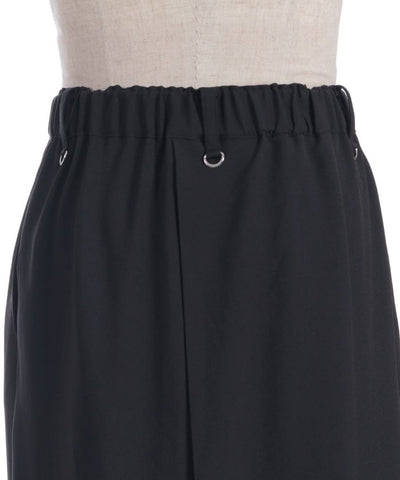 Lotus Embroidery Pleated Hakama Pants