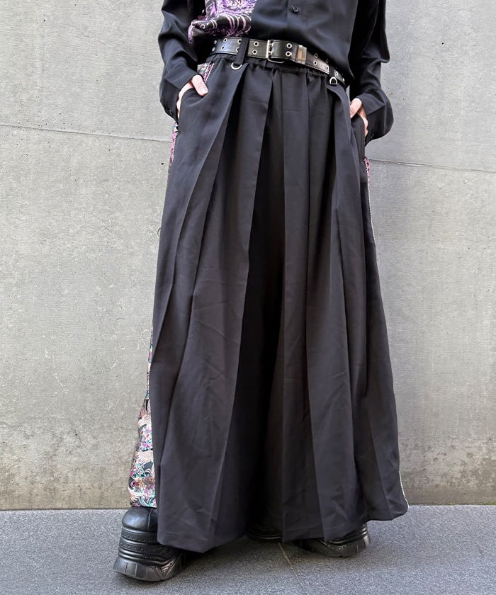 Crane & Moon Pleated Hakama Pants – axes femme from JAPAN