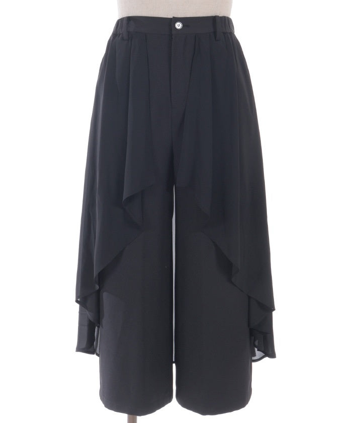 Sheer Layered Wide Pants – axes femme from JAPAN