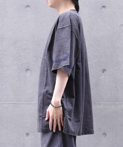 Higanbana Embroidery Short Sleeve T-Shirt