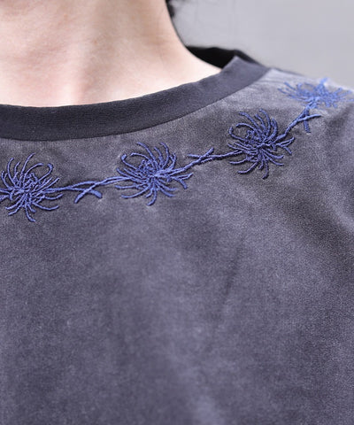 Higanbana Embroidery Short Sleeve T-Shirt