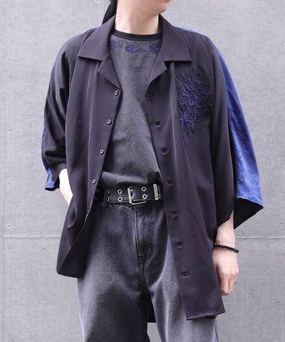 Higanbana Embroidery Short Sleeve T-Shirt