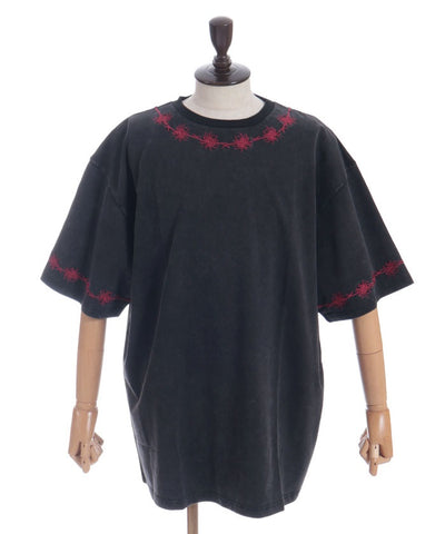 Higanbana Embroidery Short Sleeve T-Shirt
