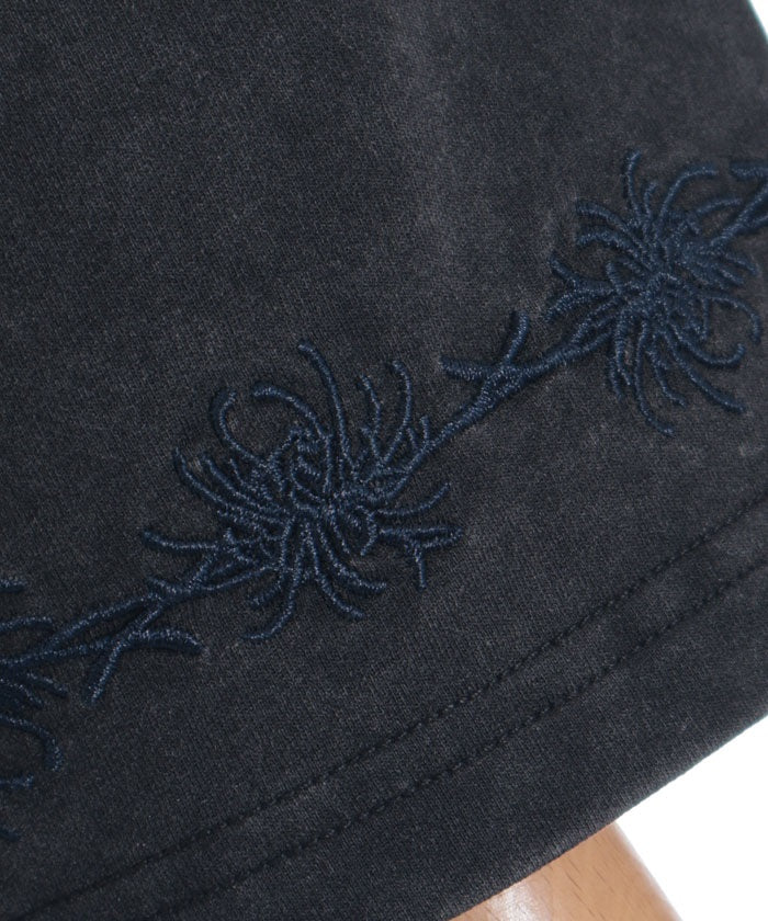 Higanbana Embroidery Short Sleeve T-Shirt
