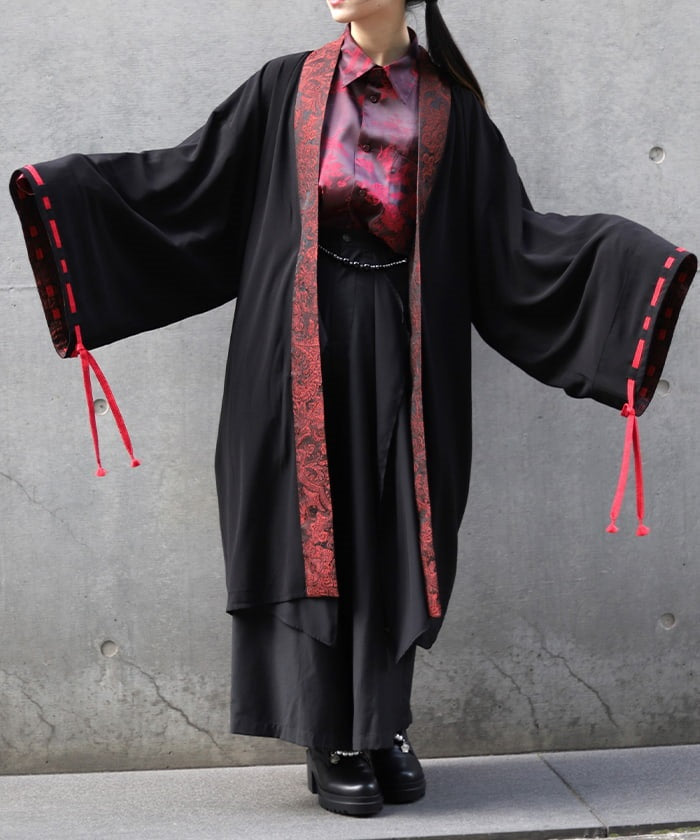 Pearl Chain Jacquard Haori – axes femme from JAPAN