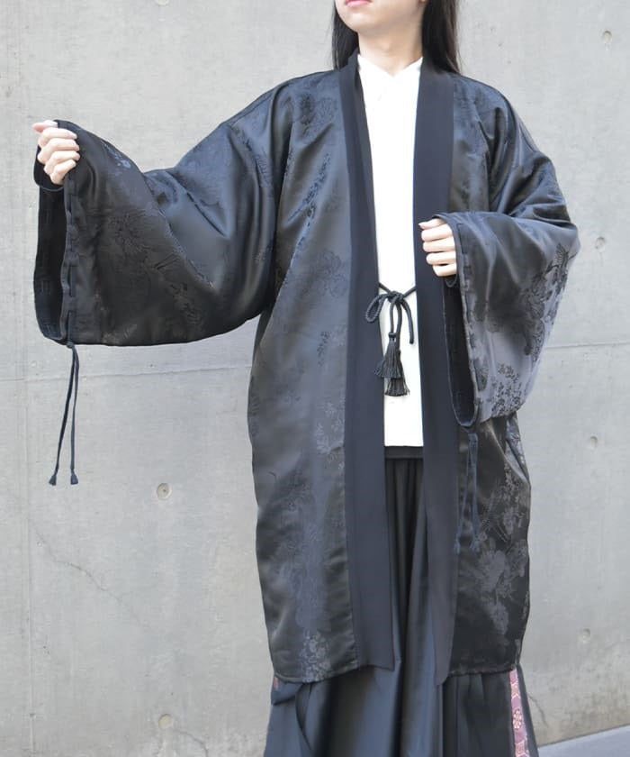 Tassel Cord Jacquard Haori – axes femme from JAPAN
