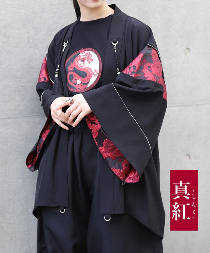 Kariginu Panel Haori with Tassel – axes femme from JAPAN