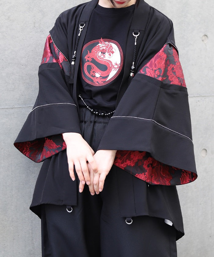 Kariginu Panel Haori with Tassel – axes femme from JAPAN