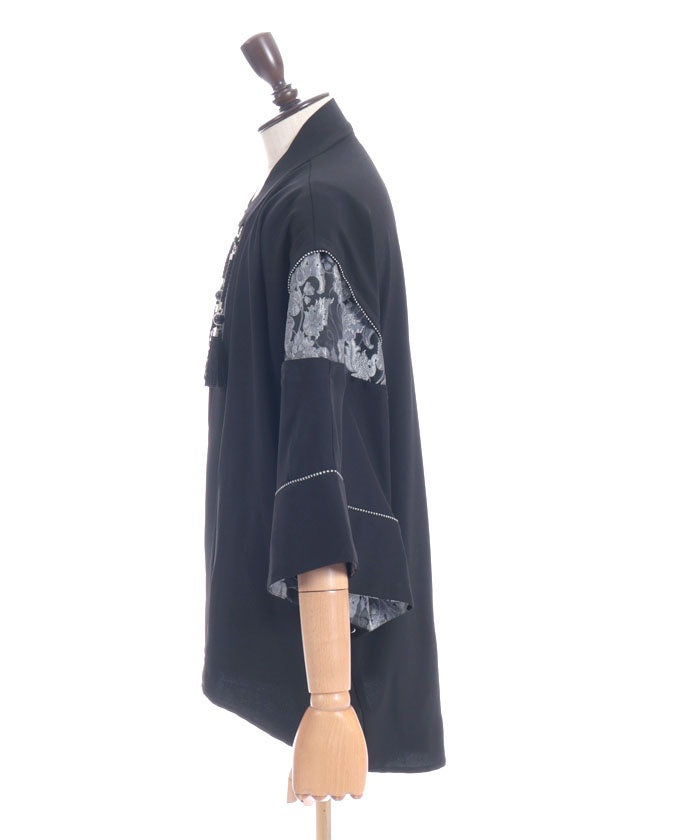 Kariginu Panel Haori with Tassel – axes femme from JAPAN