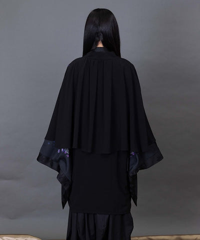 Autumn Leaves & Folding Fan Cape Haori