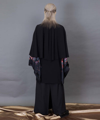 Autumn Leaves & Folding Fan Cape Haori