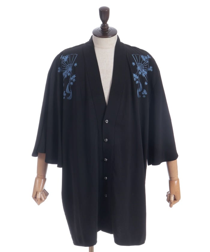 Autumn Leaves & Folding Fan Cape Haori