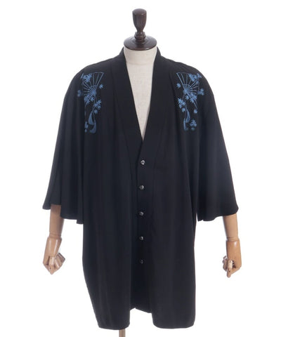 Autumn Leaves & Folding Fan Cape Haori